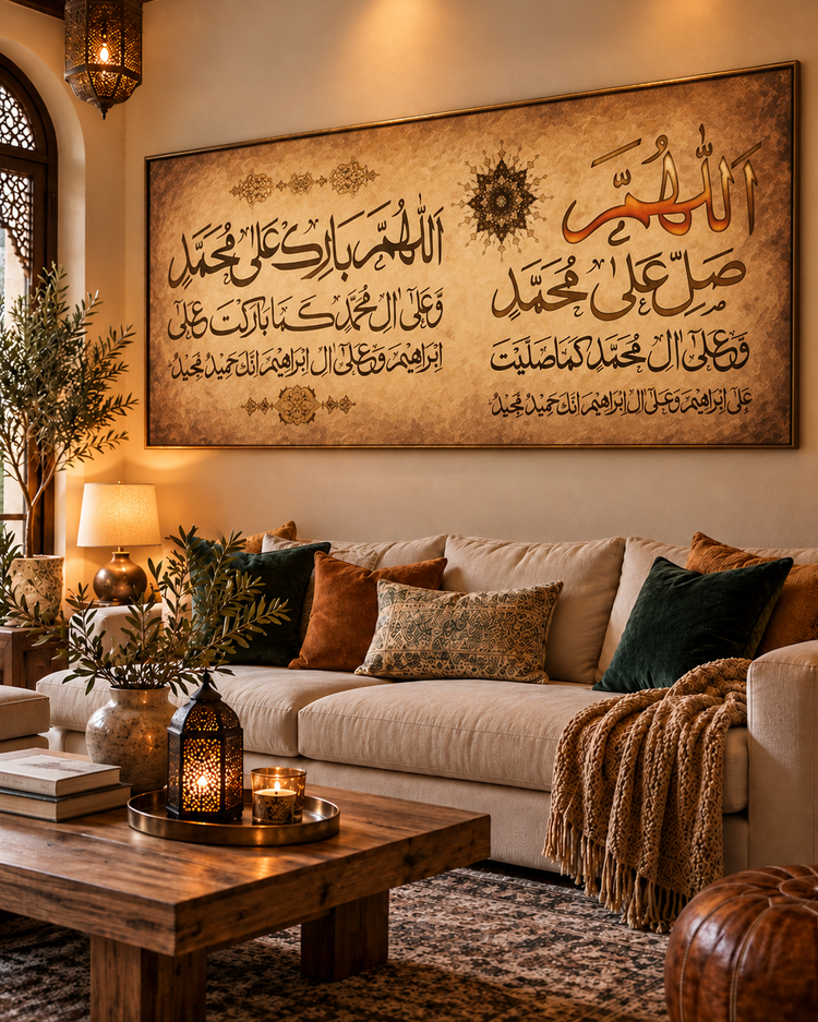 Darood Sharif Canvas Wall Art | Blessings on the Prophet Collection